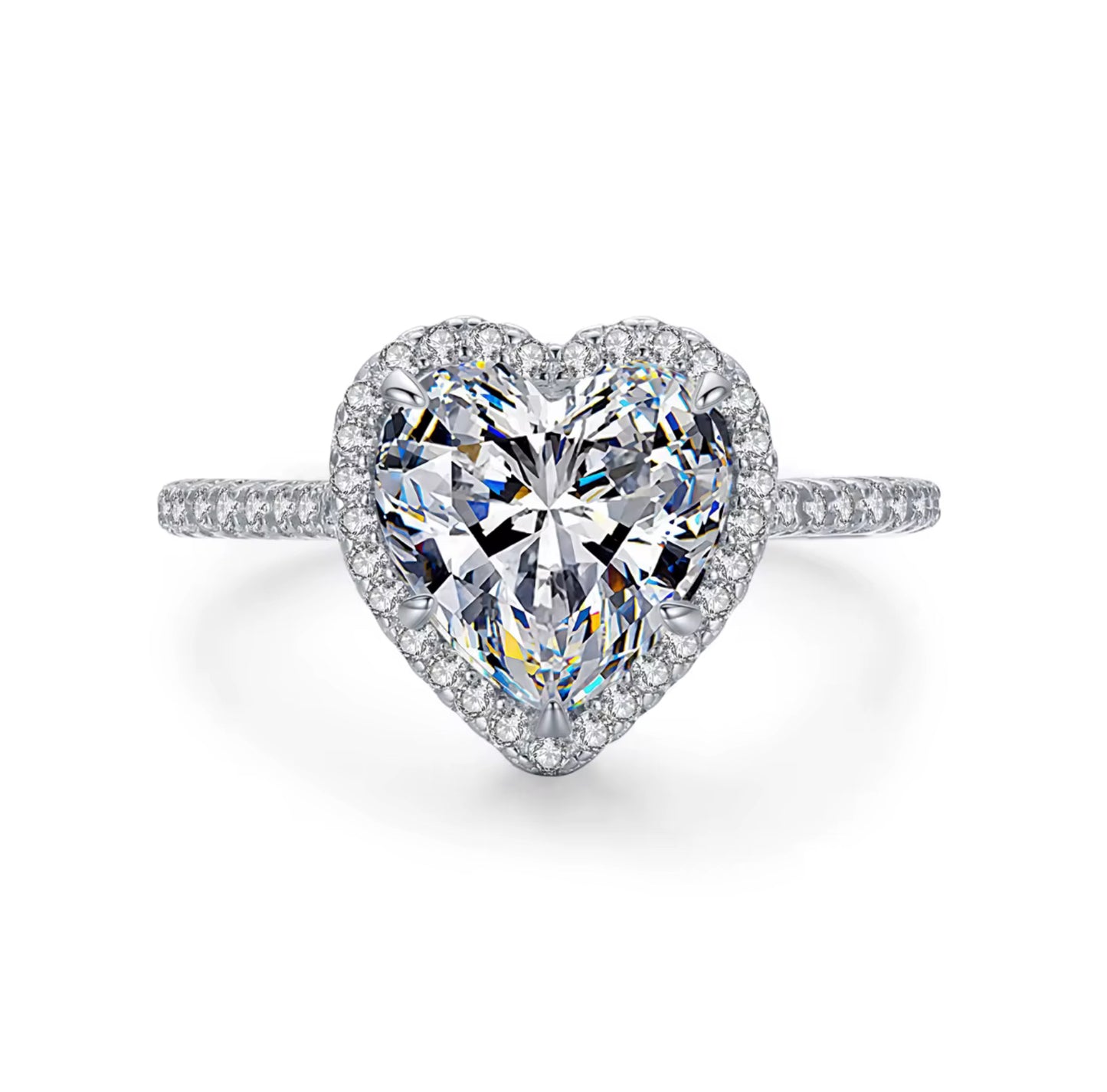 HEART SHAPE HALO RING