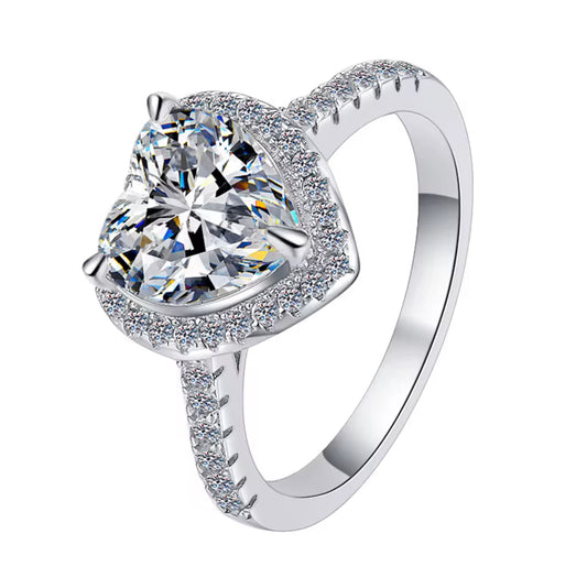 HEART SHAPE HALO RING